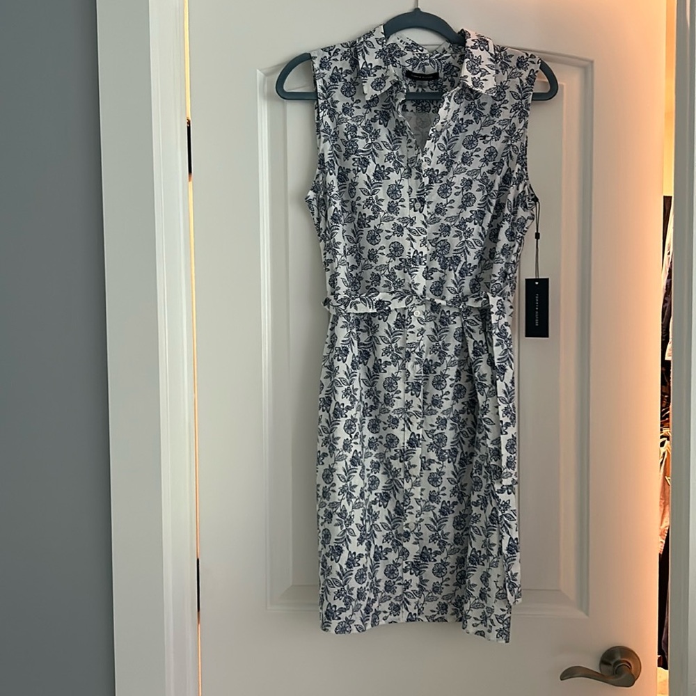 NWT Tommy Hilfiger Sleeveless linen/cotton blend dress